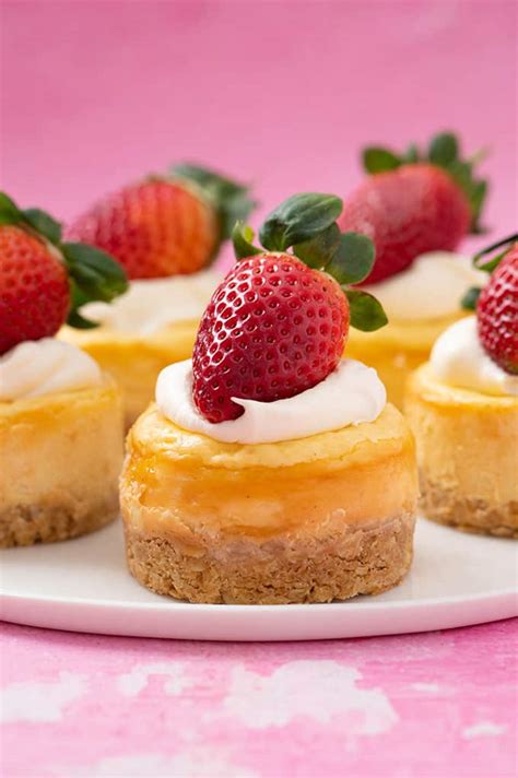 easy mini vanilla cheesecakes  scratch sweetest menu