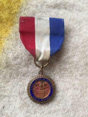Dar Excellence In History Medal Ribbon Antique Price Guide Details Page