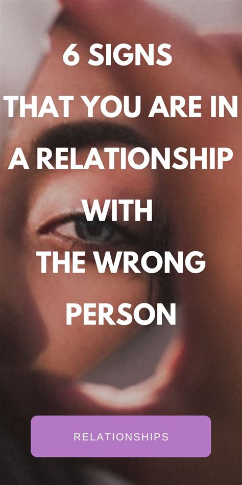 Find The Right Partner Signs Youre In The Wrong Relationship