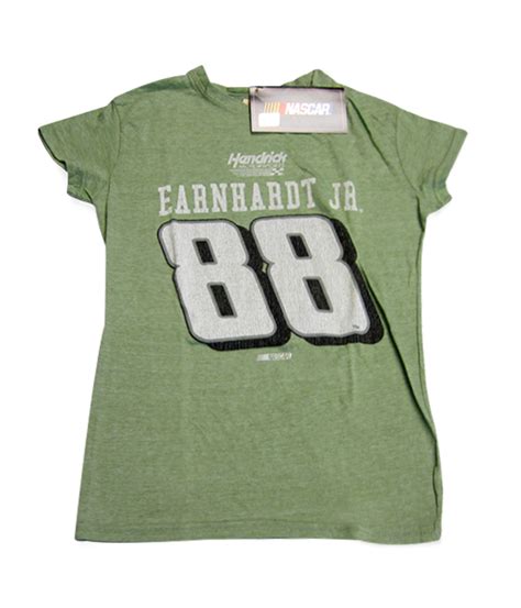 Shop our huge selection of current and vintage racing cards! #88 Dale Earnhardt Jr Ladies Light Green T-Shirt - The ...
