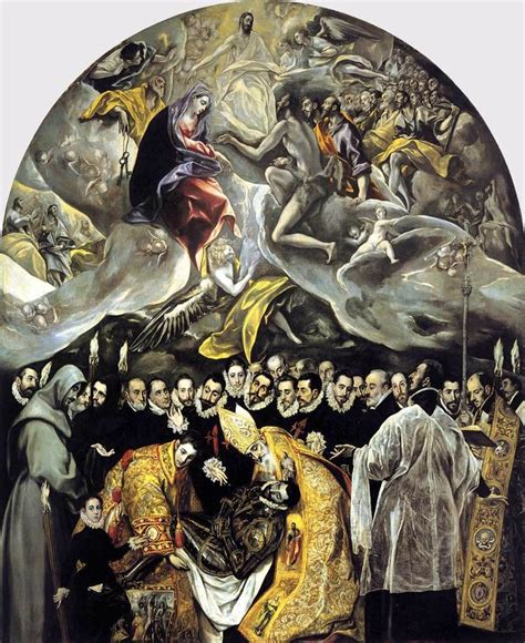 The Burial Of The Count Of Orgaz By Artistelgreco Mannerism Spanish
