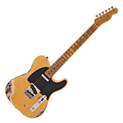 DISC Fender Custom Shop 1951 Tele Heavy Relic Aged Nocaster Blonde
