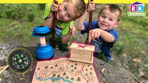 Hidden Treasure Map! | Treasure Hunt for Kids - YouTube