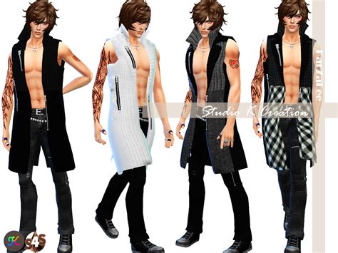 Sims 4 Ccs The Best Accessory Cardigan For Males By Karzalee