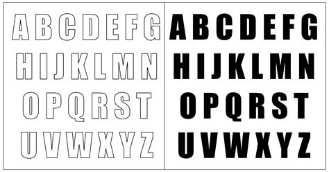 Free Large Printable Letter Stencils 10 Best Printable Block Letters