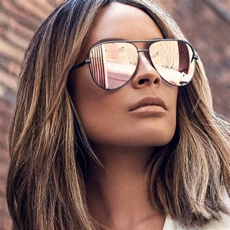 New Brand Designer Fashion Sunglasses Womens Oversized Pilot Sun