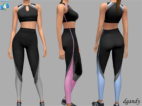 Athletic Outfit Gina By Dgandy At Tsr Sims 4 Updates