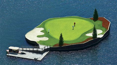 Floating Green At The Coeur Dalene Resort Golf Course Project