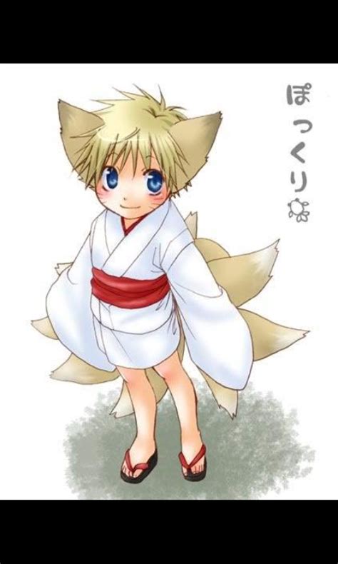 Pin By Anime Lover On Naruto Uzumaki Fox Ears And Tail Fox Boy Fox Ears