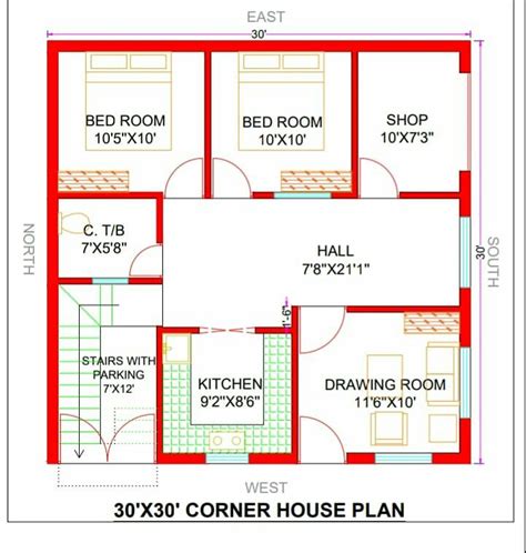 30x30 House Floor Plans Floorplansclick