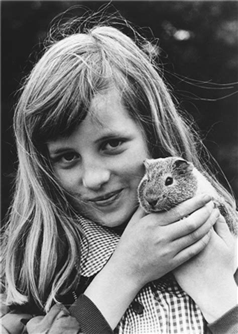 When prince charles proposed to diana in 1981, she was 19 and he was 31. Young Princess Diana holding a guinea pig, 1970's ...