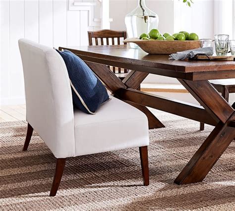 Cb2 sidera chair at cb2. Pottery Barn Highland Farmhouse Banquette | Casual dining ...