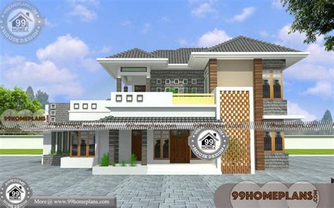 South Indian Traditional House Designs With Double Story Stylish Plans