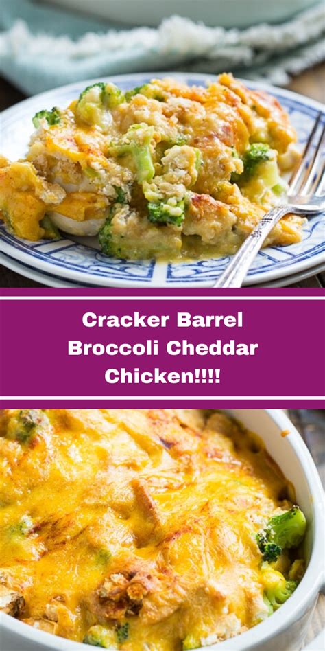 Broccoli cheddar chicken (cracker barrel copycat). Pin on Cracker Barrel