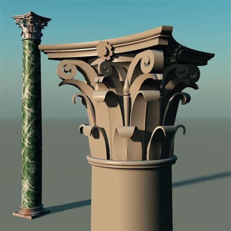Corinthian Column 3d Model Sharecg