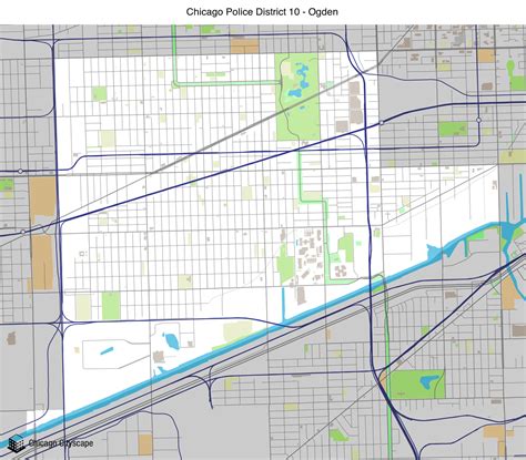 Chicago Cityscape Map Of Building Projects Properties And