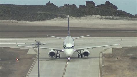 Embraer E190 Taxi To Apron At St Helena Airport On 30th Nov 2016 Youtube