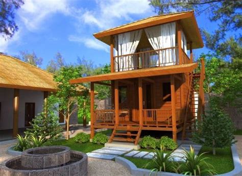 Native Rest House Design In 2020 Wooden House Design Rest House
