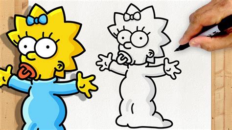 Come Disegnare Maggie Simpson Corpo Intero Simpson Bambino Passo