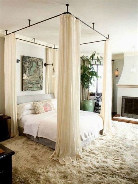 Maybe you would like to learn more about one of these? DIY Canopy Bed without Drilling Ideas | Home bedroom ...