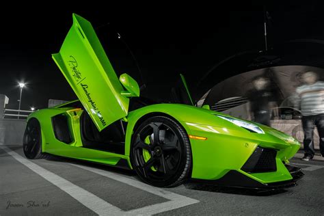 Aventador Green Lamborghini Lp700 Supercars Italian Cars