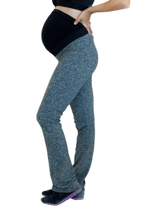 Maternity Activewear Ease Workout Yoga Pant With Belly Band Support Mumberry