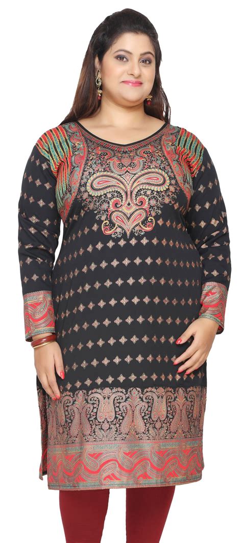 Maple Clothing Indian Tunics Kurti Long Top Womens Plus Size Apparel
