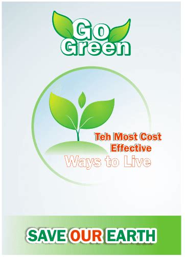 Contoh poster makanan yg mudah dibua : Membuat Desain Poster Go Green Lingkungan Hidup di ...