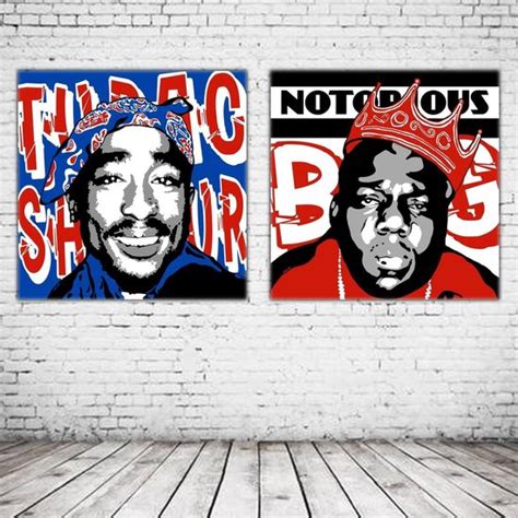 Pop Art Duo Tupac Shakur And Notorious Big