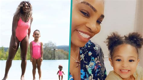 Serena Williams Twins With Daughter Olympia And Her Doll In Pink