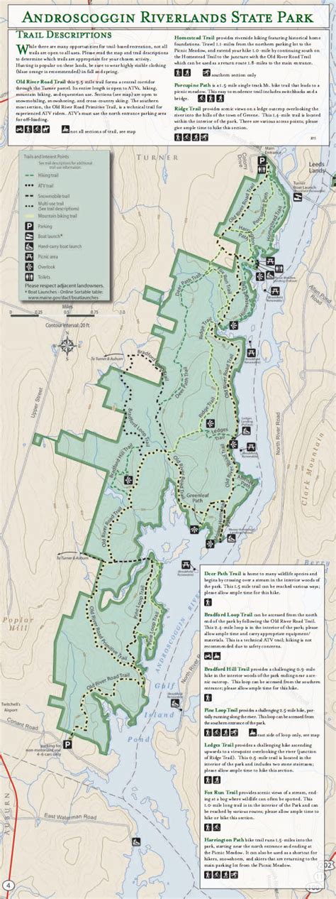 Rangeley Snowmobile Trail Map Swift Valley View Maine Land Scenic