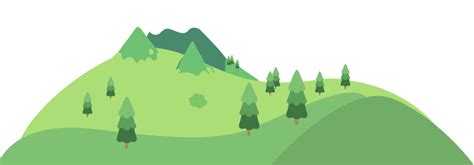 Download HD Free Green Mountain Png - Mountain Cartoon Images Png