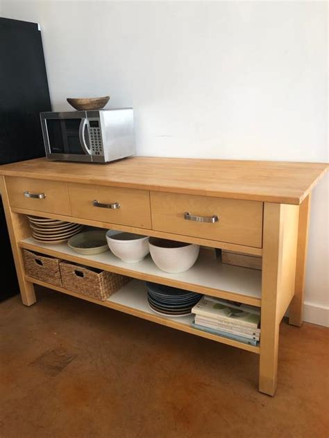 Hacked ikea varde freestanding cabinet with cherry butcherblock. Varde Ikea - Ikea Varde Solid Birch Wood Kitchen Cabinet ...