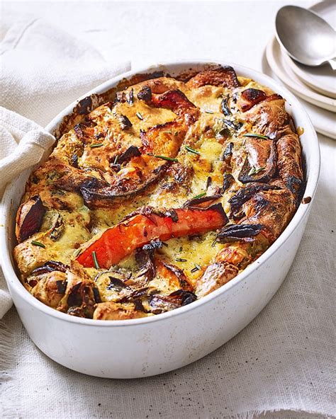 By the way what do you feed your dog? Squash and stilton veggie toad in the hole | Recipe in 2020 | Vegetarian christmas dinner ...