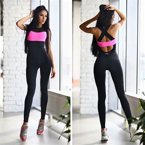 Sexy Women Backless Workout Bandage Patchwork Yoga Running Gym Cycling Fitness Sport Wear Tight