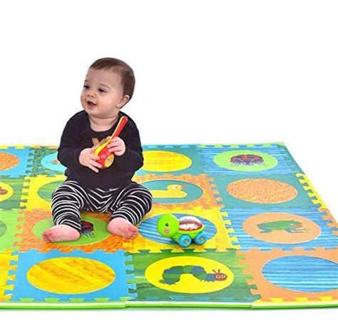 Products in baby sort by: Eric Carle Hungry Caterpillar Foam Play Mat 20 Interlocking Foam Floor Tiles Baby Play Mat Foam ...