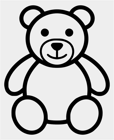 Teddy Bear Outline Clip Art Black Teddy Bear Clip Art Cliparts