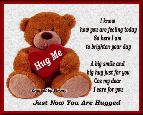 A Big Teddy Hug Just For You Free Hugs Ecards Greeting Cards 123