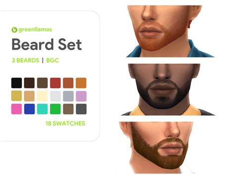 The Beard Set The Sims 4 Create A Sim Curseforge