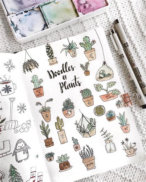 25 Cactus And Succulent Ideas For Your Bullet Journal