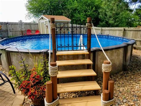 How To Build A Cheap Above Ground Pool Deck Valeria Eckert