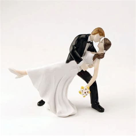 10pcs Tango Dancing Couple Figurine Bride And Groom Resin Wedding Cake