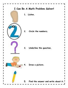 I'd love to hear about them in the comments below! Kindergarten Math Word Problem Solving Poster | Math word ...
