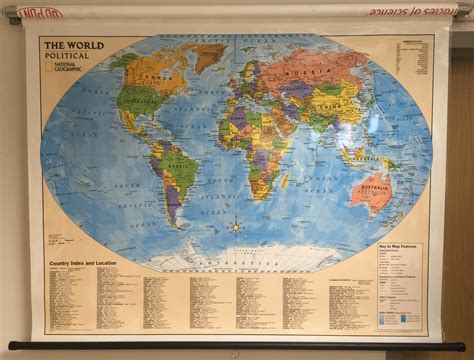 Themapstore National Geographic Political World Education Map