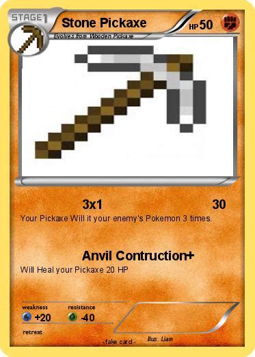 Pokémon Stone Pickaxe 3 3 3x1 My Pokemon Card