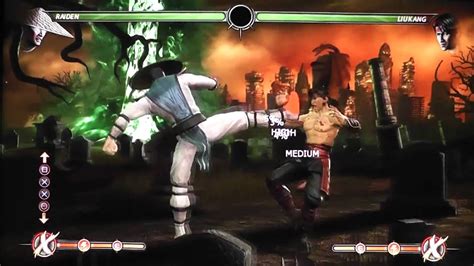Mortal Kombat 9 Raiden Combos 10 Hit 44 Youtube