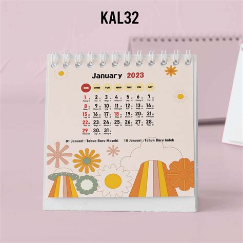 Jual Artomaringi Kalender Mini 2023 Kalender Meja 2023 Custom Kal32