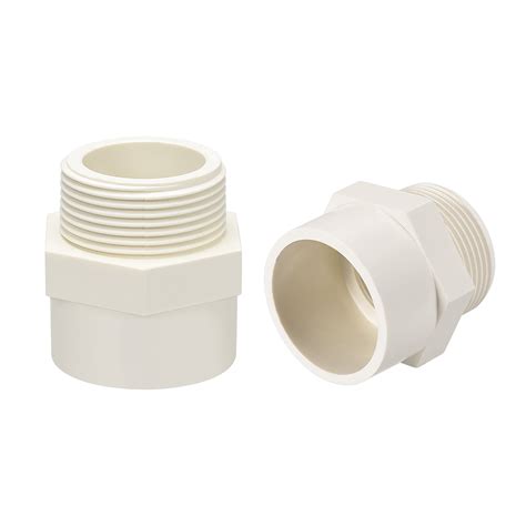 40mm Slip X G1 14 Male Threadpvc Pipe Fitting Adapter Connector 2pcs