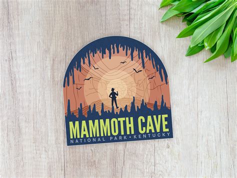 Mammoth Cave National Park Sticker Us National Park Decal Etsy