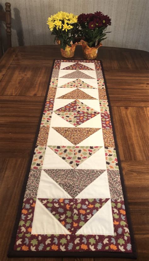 Quilted Table Runner Fall Autumn Thanksgiving Etsy Fall Table